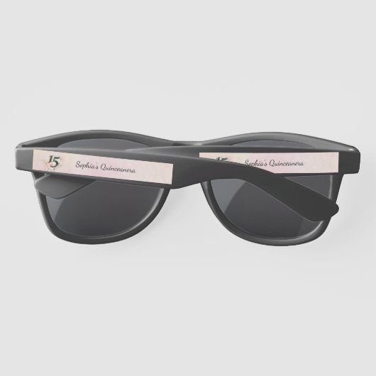 ピンクフローラキンセアニェラ15th誕生日パーティー サングラス (裏面)