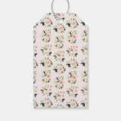 ピンクフローラキンセアニラメッセージカードサンキューミサ15 ギフトタグ (裏面)