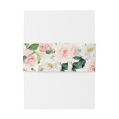 ピンクフローラキンセアニラ招待状用帯バラ 招待状ベリーバンド (裏面例)