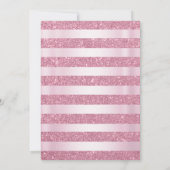 ピンクフローラキンセアニラ誕生日 招待状 (裏面)