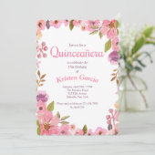 ピンクフローラキンセアニラ 招待状 (スタンド正面)