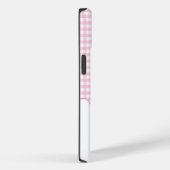 ピンクフローラギンガムモノグラム Case-Mate iPhoneケース (裏面 / 右)