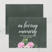 ピンクフローラクラックボードカスタムウェディングサインバジェット (正面/裏面)