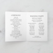 ピンクフローラクレスト結婚式 プログラム (内部)