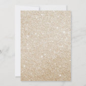 ピンクフローラグリッターヌエストラボダスペインの結婚ズ 招待状 (裏面)