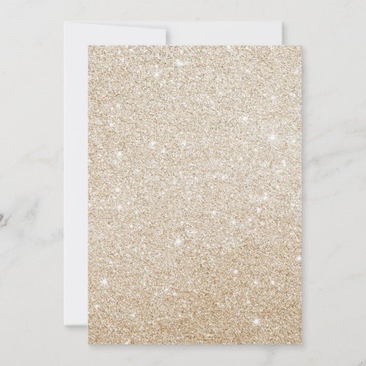 ピンクフローラグリッターヌエストラボダスペインの結婚ズ 招待状 (裏面)