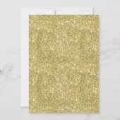 ピンクフローラグリッタープリンセスクラウン1st誕生日 招待状 (裏面)