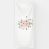 ピンクフローラケーキベーカリー 横断幕 (縦)