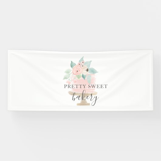 ピンクフローラケーキベーカリー 横断幕 (横)