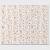 ピンクフローラコテージコアコケットラッピング紙 ラッピングペーパー (フラット)