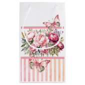 ピンクフローラコテージ小抱き枕 スモールペーパーバッグ (裏面)