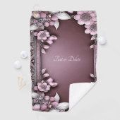 ピンクフローラゴルフタオル ゴルフタオル (インサイチュ)