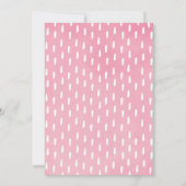 ピンクフローラサファリドライブバイベビーシャワーパレード 招待状 (裏面)