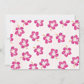 ピンクフローラサマーカスタムパーティー 招待状 (裏面)