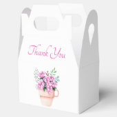 ピンクフローラサンキューウォーターカラーフラワー春 フェイバーボックス (オープン)