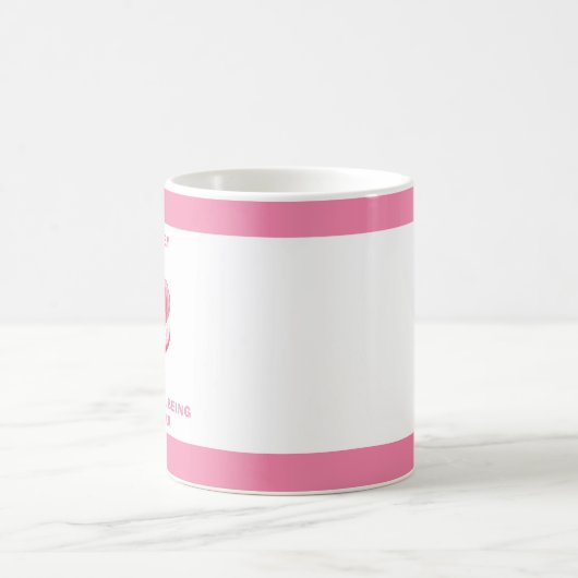 ピンクフローラサンキュー先生ギフト コーヒーマグカップ (中央)