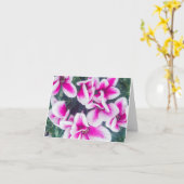 ピンクフローラシクラメン写真ノテカード カード (黄色い花)