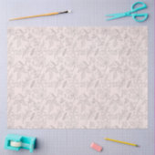 ピンクフローラシリーズデザイン2 薄葉紙 (クラフト)