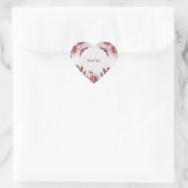 ピンクフローラシール ハートシール (バッグ)