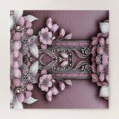 ピンクフローラジグソーパズル ジグソーパズル (横)