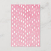 ピンクフローラジャングルサファリベビーガールおむつラッフル エンクロージャーカード (裏面)