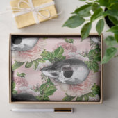 ピンクフローラスカルシリーズデザイン4 薄葉紙 (ギフト)