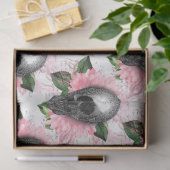 ピンクフローラスカルシリーズデザイン6 薄葉紙 (ギフト)