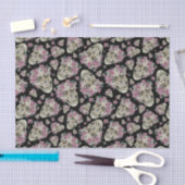 ピンクフローラスカルモスハロウィーン 薄葉紙 (クラフト)