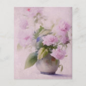 ピンクフローラスクラップブック紙 (裏面)