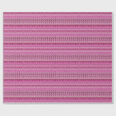 ピンクフローラストライプ ラッピングペーパー (フラット)