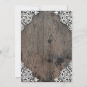 ピンクフローラストリングラ素朴イト卒業パーティー 招待状 (裏面)