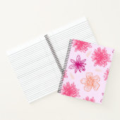 ピンクフローラスパイラルノート ノートブック (内部)