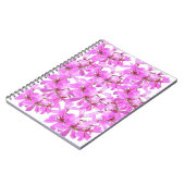 ピンクフローラスパイラルフォトノートブック ノートブック (左側)