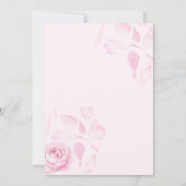 ピンクフローラスワンベビーシャワー 招待状 (裏面)