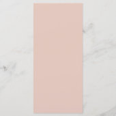 ピンクフローラセージ緑ダスティーバラ結婚ズ メニュー (裏面)