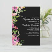 ピンクフローラセージ葉グリーンシズブラッククインセアニラ 招待状 (スタンド正面)
