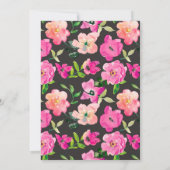 ピンクフローラセージ葉グリーンシズブラッククインセアニラ 招待状 (裏面)