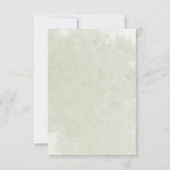 ピンクフローラセージ葉グリーン金ゴールド結婚式RSVP 出欠カード (裏面)