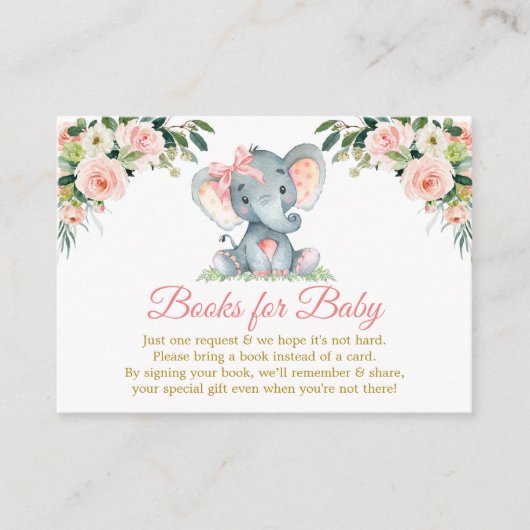 ピンクフローラゾウ弓シャワーエンクロージャカード エンクロージャーカード (正面)