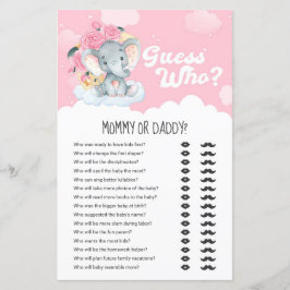 ピンクフローラゾウ誰がママかパパのゲーム