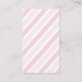 ピンクフローラゾウ赤ちゃんシャワーおむつラッフル エンクロージャーカード (裏面)