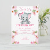 ピンクフローラゾウ1歳 招待状 (スタンド正面)