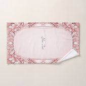 ピンクフローラタオルセット バスタオルセット (ハンドタオル)