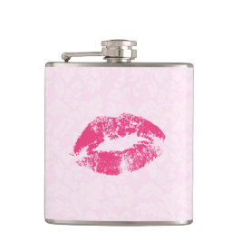 ピンクフローラダマスクと唇 フラスク