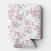 ピンクフローラチノワセ結婚リーイニシャルのクーラーボックス 缶クーラー (裏面)