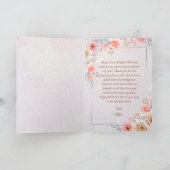 ピンクフローラチャーム&ラブスイートバニーマザーズデイ カード (内部)