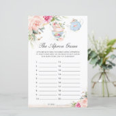 ピンクフローラティーパーティーザエプロンブライダルシャワーゲーム (スタンド正面)