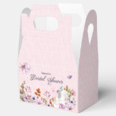 ピンクフローラティーパーティーテーマブライダルシャワー フェイバーボックス (オープン)