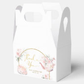 ピンクフローラティーパーティーブライダルシャワーお気に入りボックス フェイバーボックス (オープン)