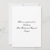 ピンクフローラティーパーティーブライダルシャワー招待状 招待状 (裏面)